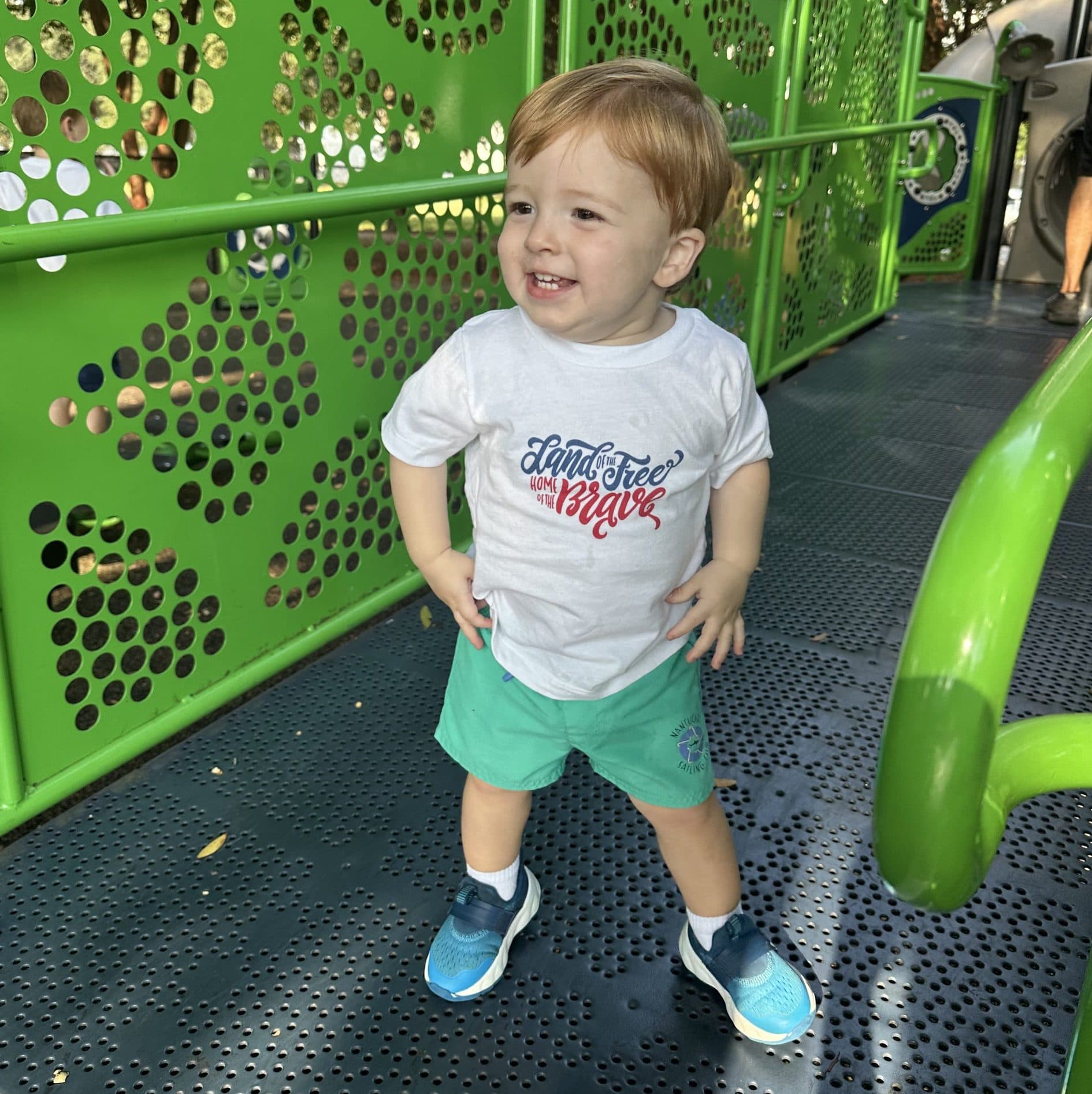 Land of the Free Toddler Short Sleeve Tee