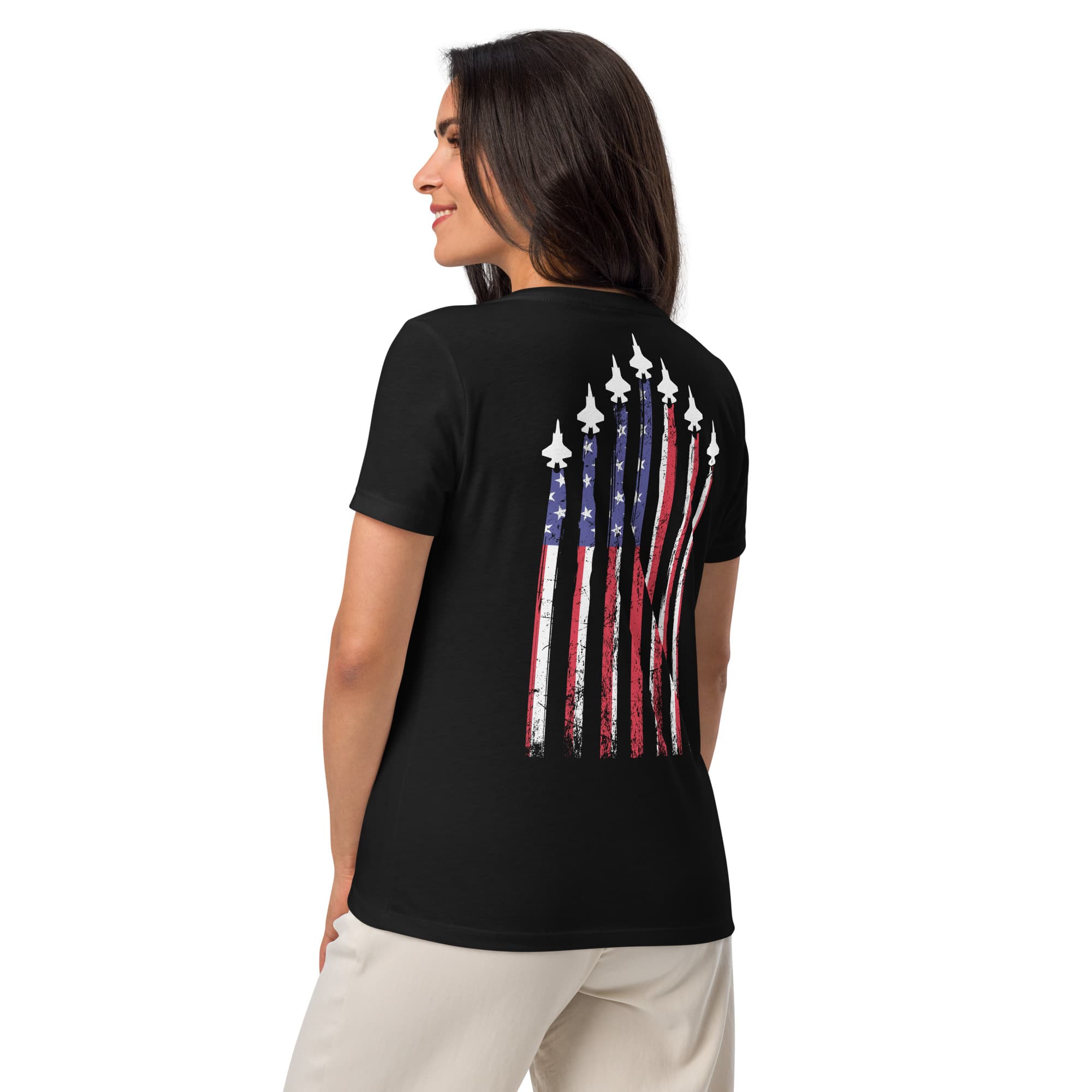 F35 Women’s relaxed v-neck t-shirt