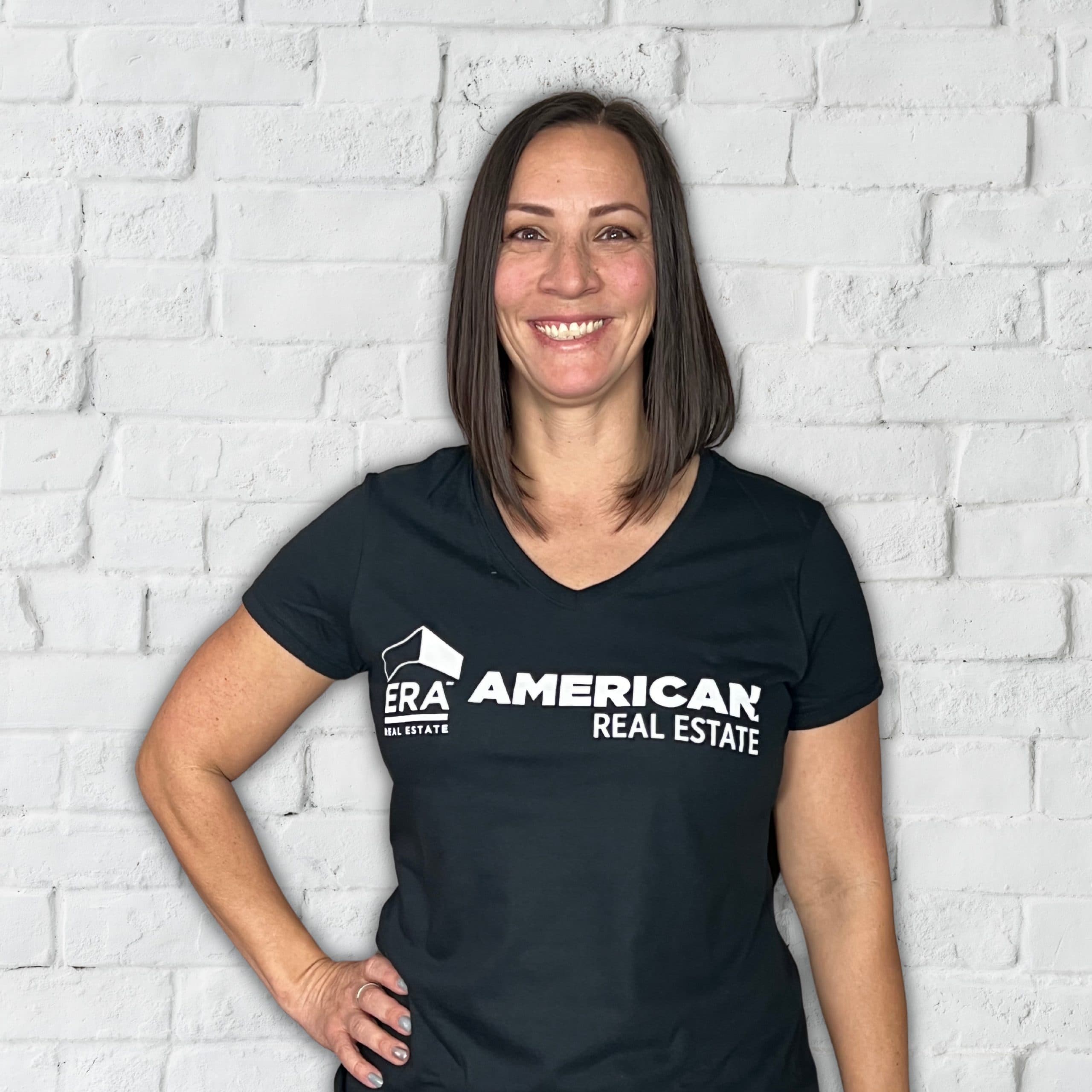 V-Neck Ladies Shirt - Black Active