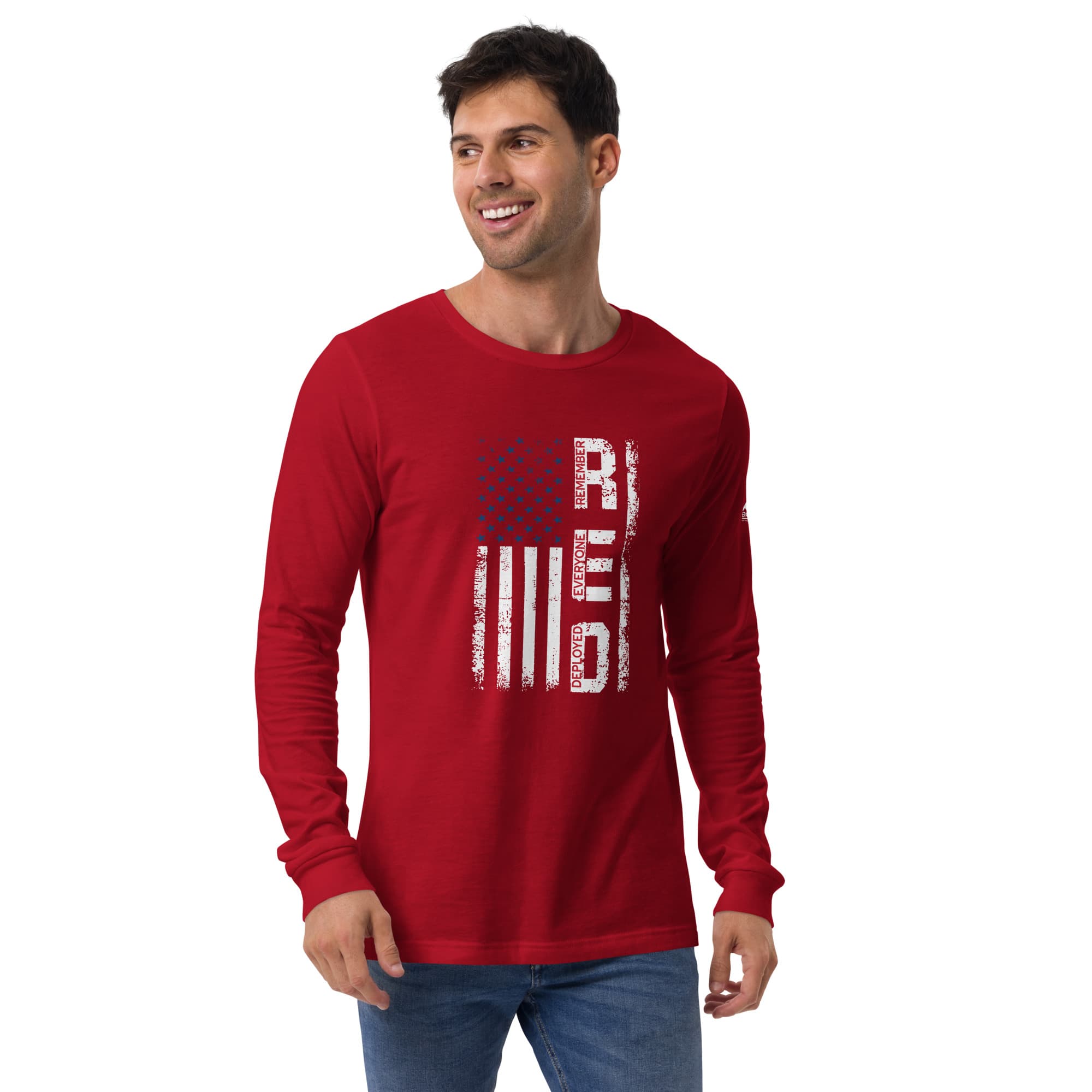 RED Long Sleeve Tee (Bella & Canvas)