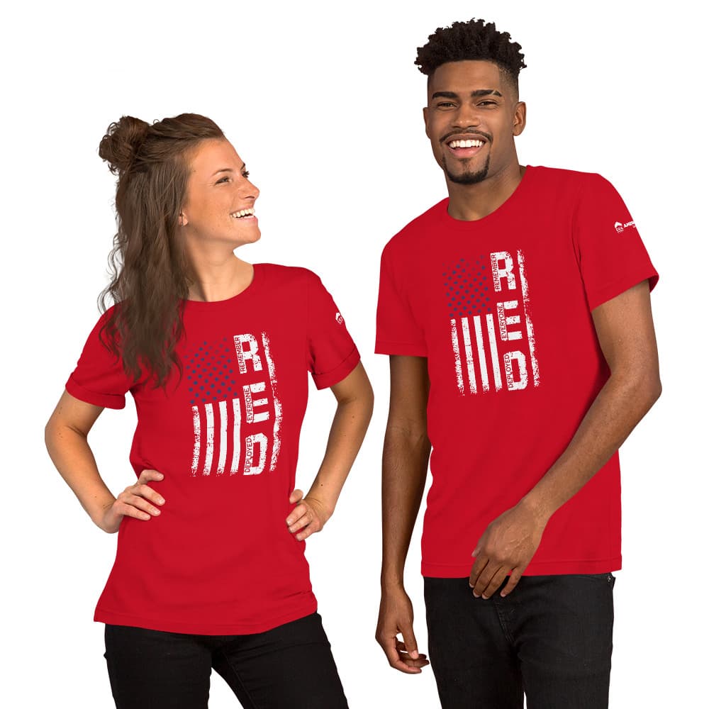 RED Short Sleeve Tshirt (Bella & Canvas)