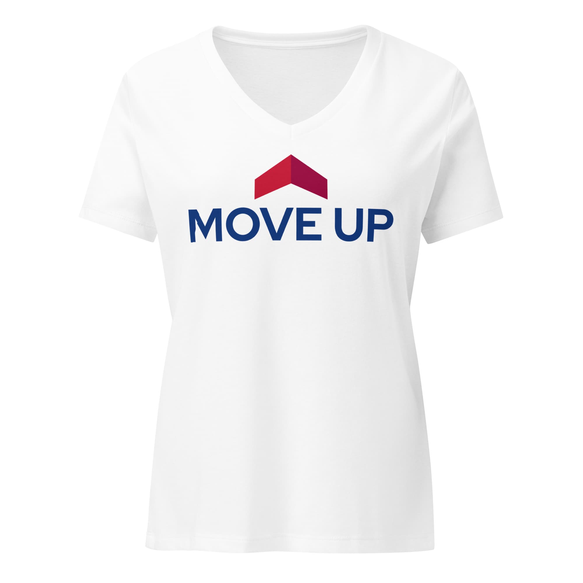 Women’s relaxed v-neck Move Up t-shirt